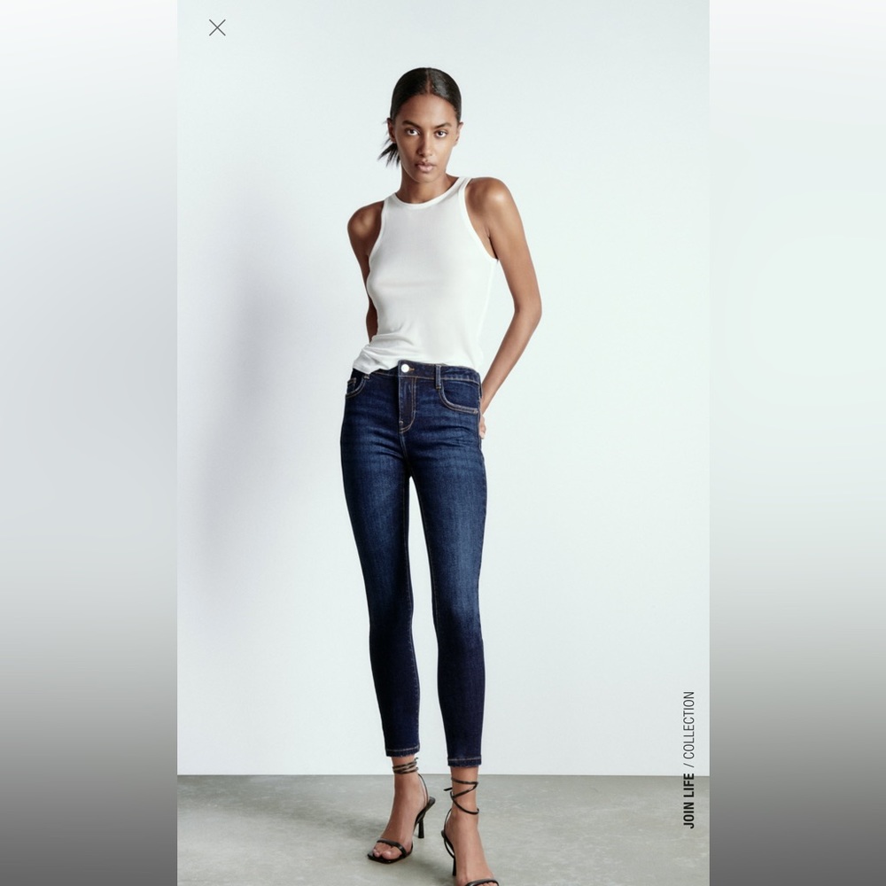 Zara Z1975 Mid- Rise Skinny Jeans Size 42 (US 10)